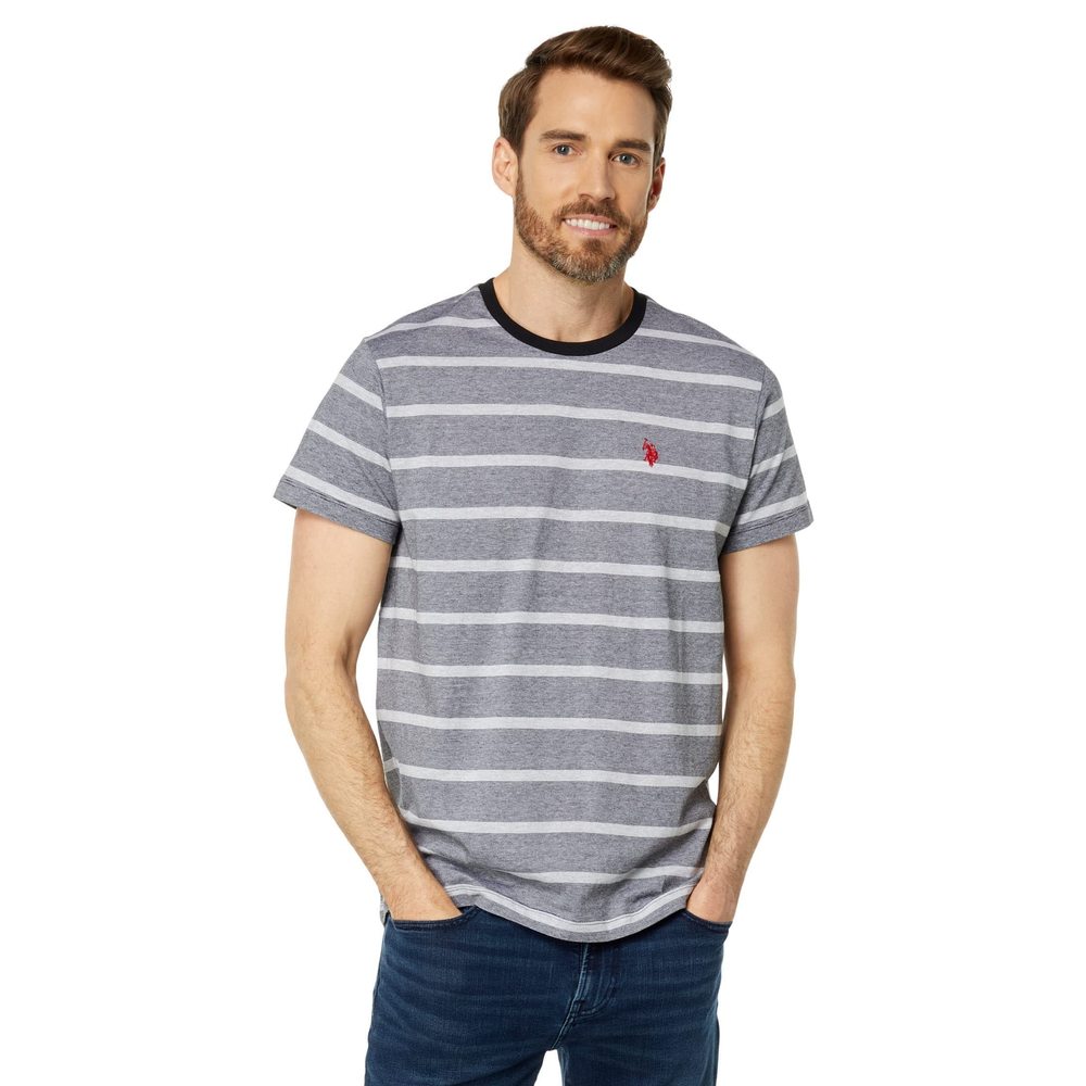 U.S. Polo Assn. Eoe Stripe Crew Neck Tee Black MD